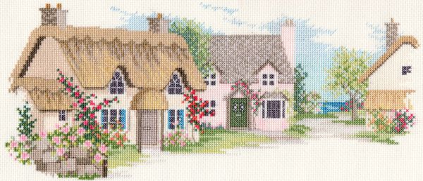 Набор для вышивания нитками Derwentwater Designs, Summer Lane, 34х14,5 см