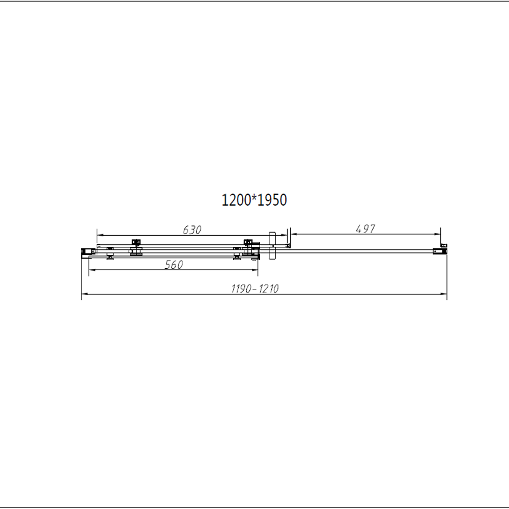 Душевой уголок Vincea Комо-Н (Como-N) VSR-4CN9012CLB, 1200*900, черный, стекло прозрачное