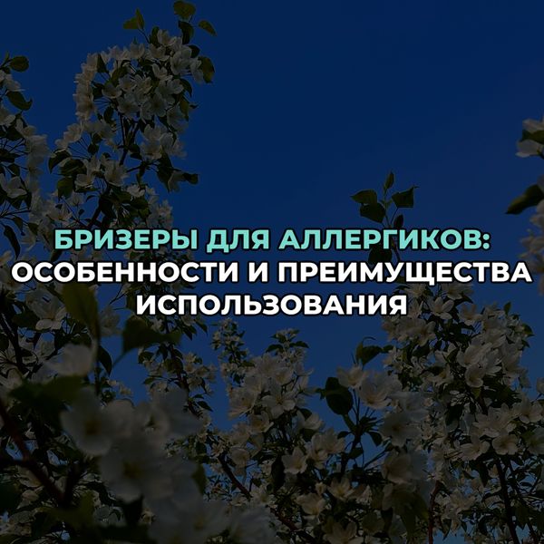 Бризеры для аллергиков: особенности и преимущества использования Бризеры для аллергиков: особенности и преимущества использования