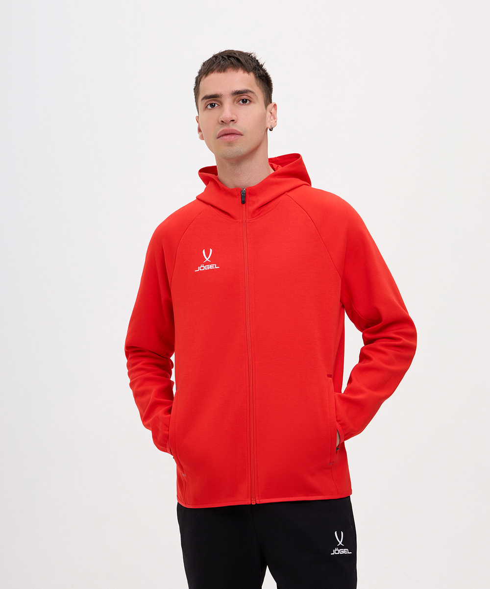 Худи на молнии ESSENTIAL Athlete Hooded FZ Jacket, красный