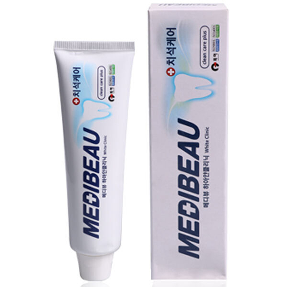 Отбеливающая зубная паста Medibeau White Clinic Toothpaste, 120г