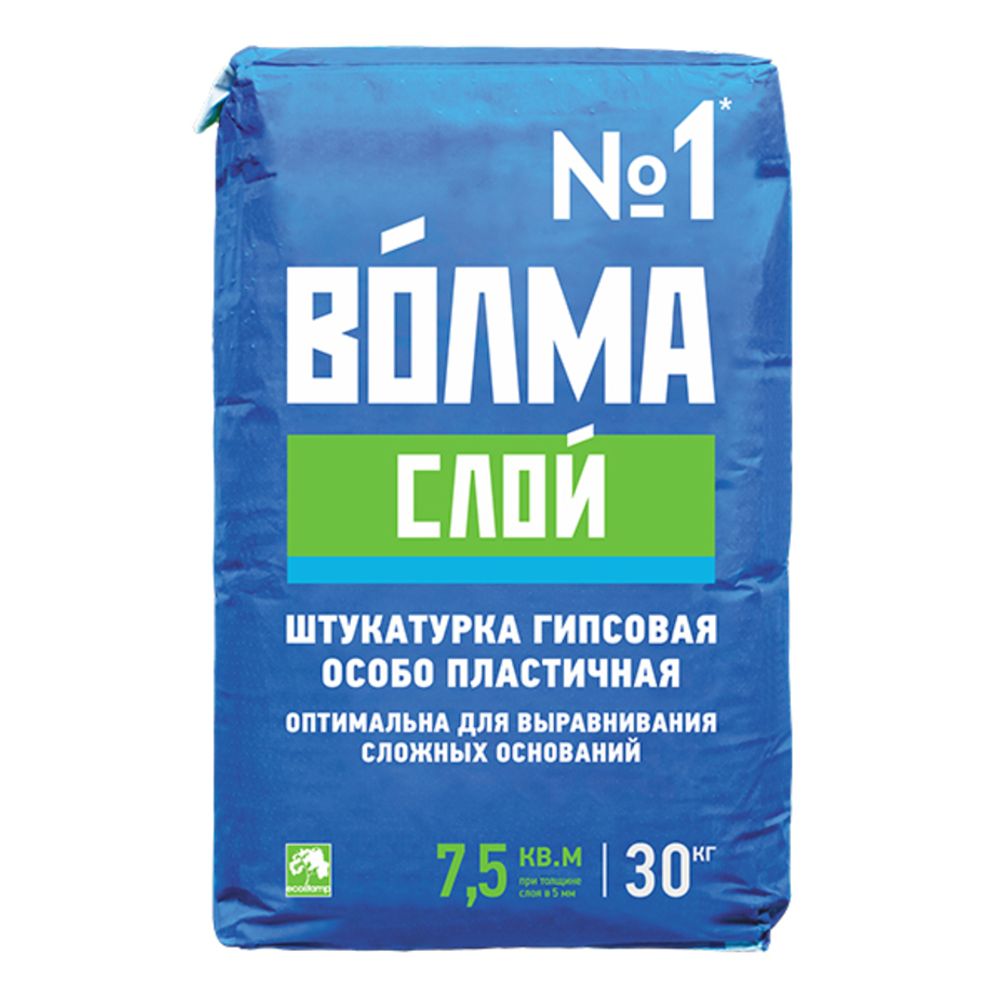 ШТУКАТУРКА ГИПСОВАЯ ВОЛМА СЛОЙ 30КГ ШТУКАТУРКА ГИПСОВАЯ ВОЛМА СЛОЙ 30КГ