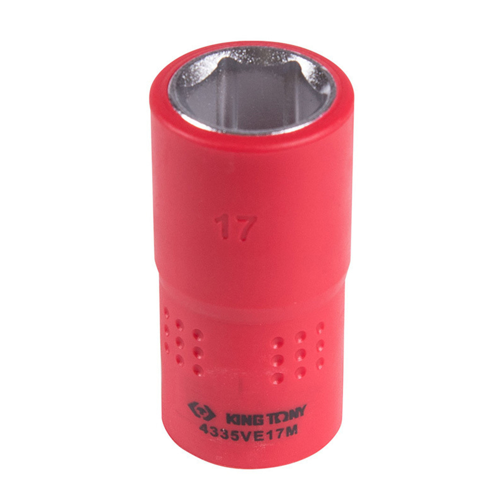 KING TONY (4335VE17M) Головка торцевая диэлектрическая шестигранная 1/2", 17 мм