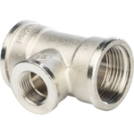 STOUT Тройник ВВ переходной никелированный 1"*1/2*1"*