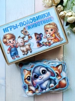 Пазлы "Животные" развивающие на липучках