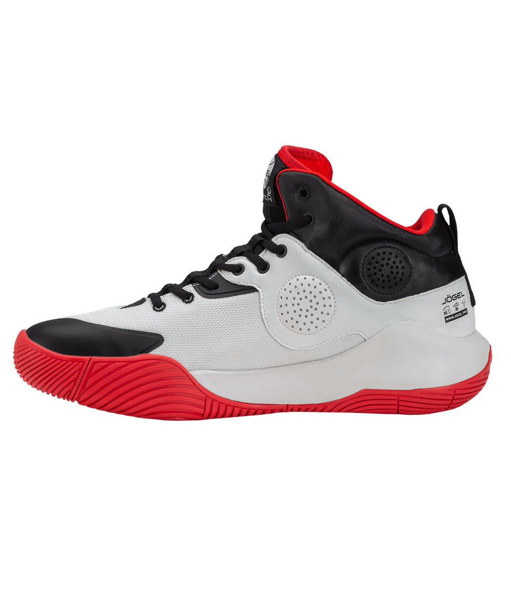 Кроссовки баскетбольные Launch MID, White/black/red