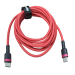 Кабель-зарядка Type-C на Type-C Baseus Cafule series PD2.0 2м (CATKLF-H09) черно-красная