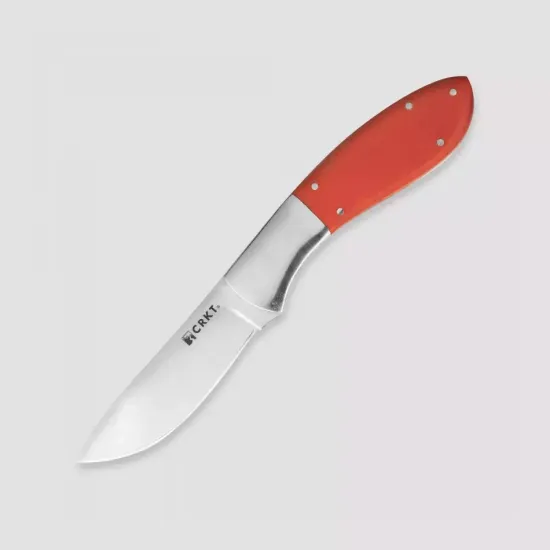 Нож "Kommer 2-Shot"скинер,ст.12C27 Sandvik, 59-61 HRC, рук.оранжев.G-10,чех.кор.кож.