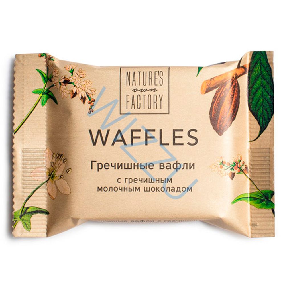 Гречишные вафли Nature's own factory с гречишным молочным шоколадом 20гр