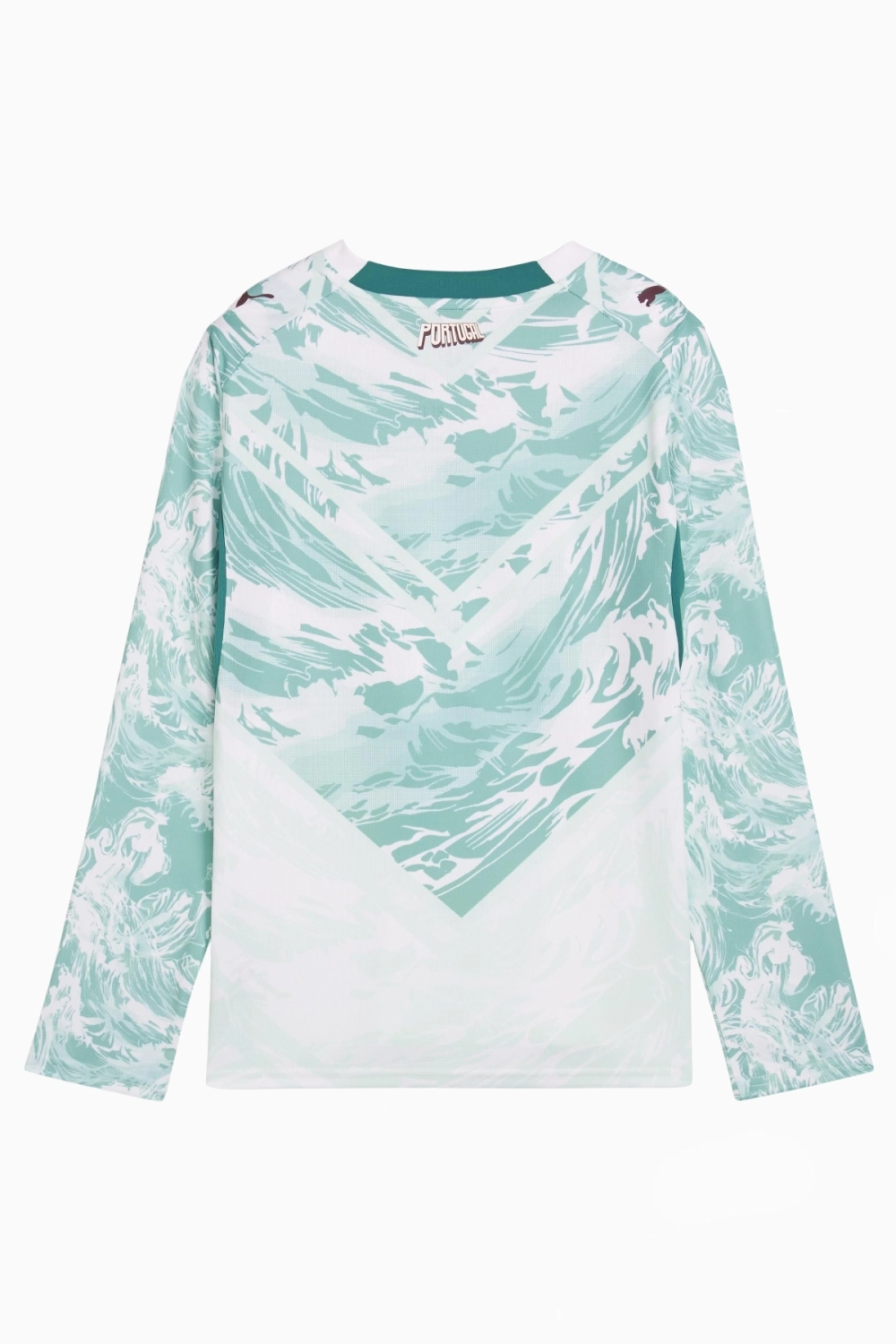 Футболка с длинными рукавами Puma Portugal 2026 Away Junior - бирюзовый