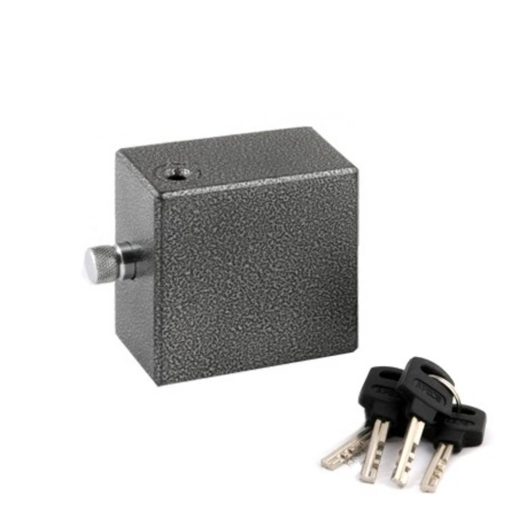 Замок навесной Apecs, PD-14-80, блистер, дисковый, 4 кл