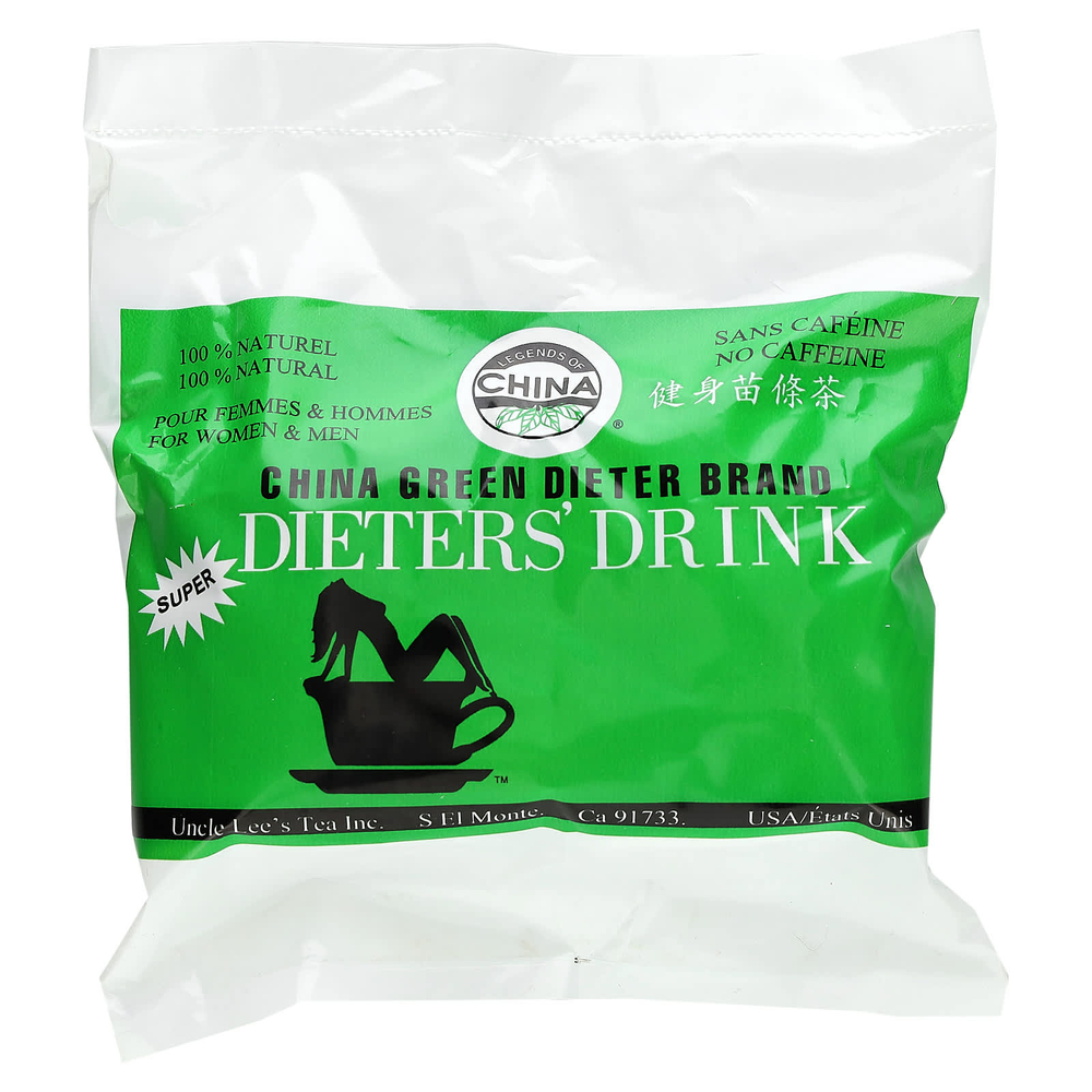Uncle Lee's Tea, Dieters', 100% натуральный травяной напиток, без кофеина, 30 чайных пакетиков, 60 г (2,12 унции)