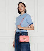 Кожаная сумка через плечо LOVE ONE MINI Pinko - розовый(100059 A0F1)