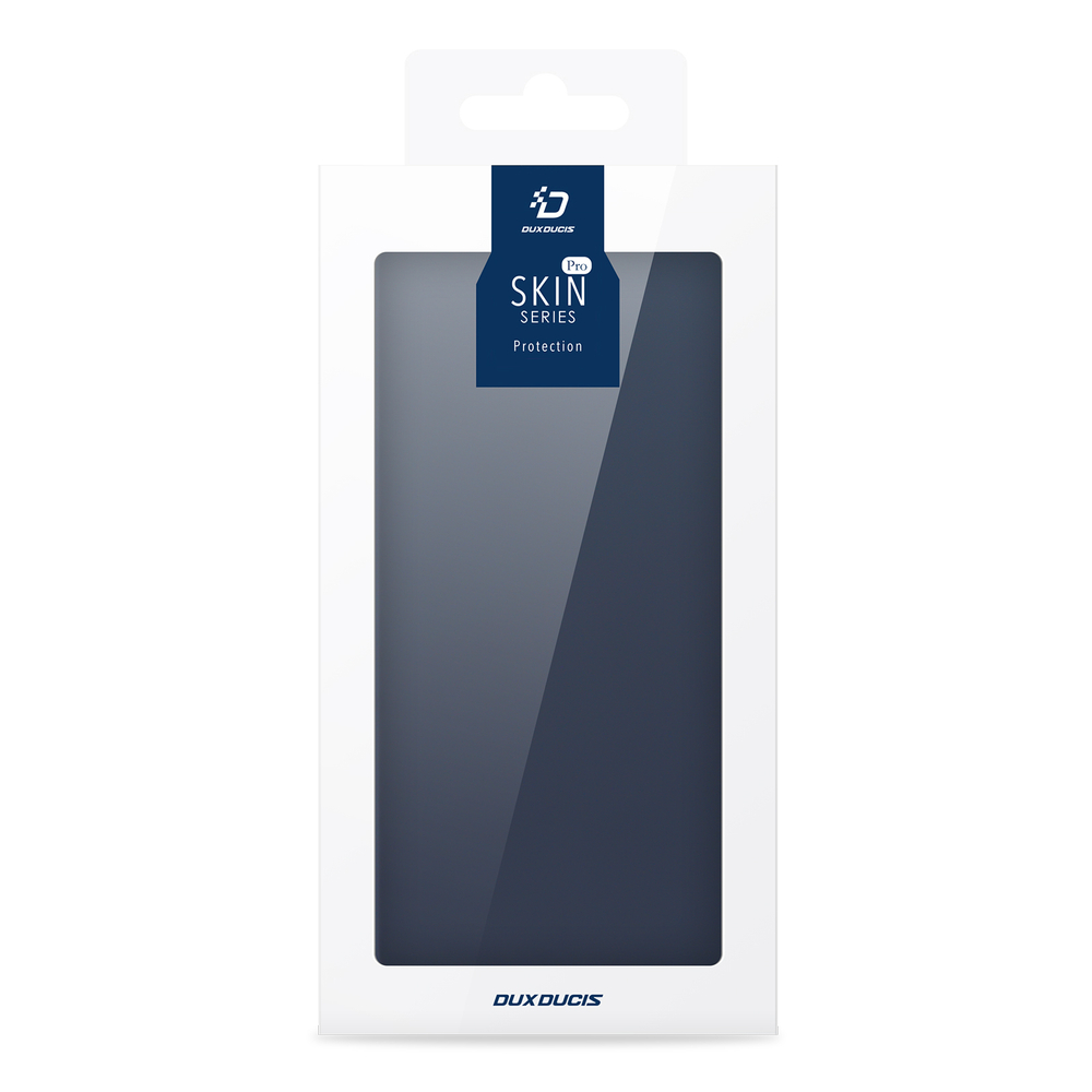 Чехол книжка из PU кожи синего цвета от Dux Ducis для Samsung Galaxy S25 Ultra, серия Skin Pro Series Case