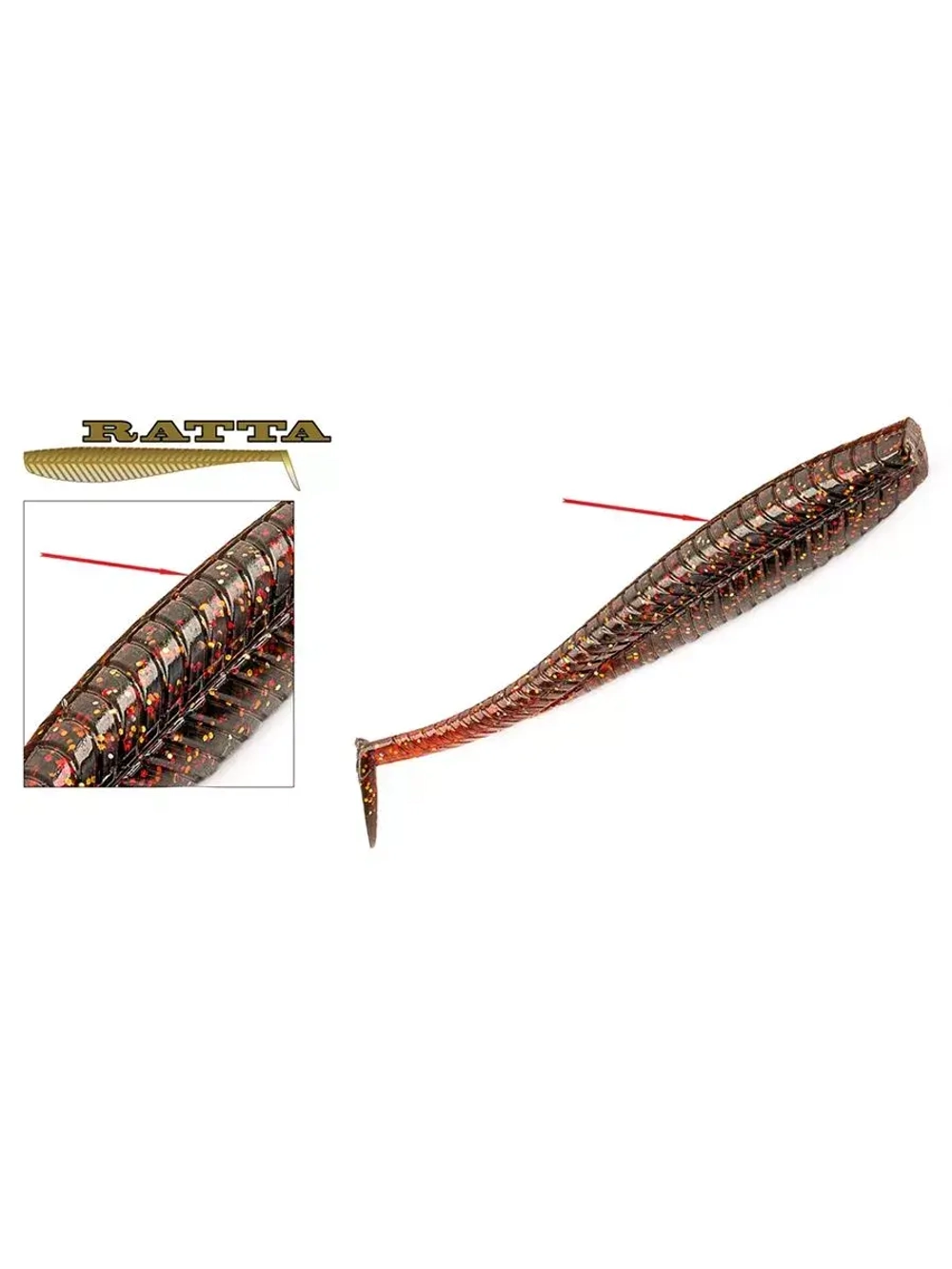 Виброхвост Ratta,2.75'',69,9мм,2,4гр,цвет 114,8 шт/уп.