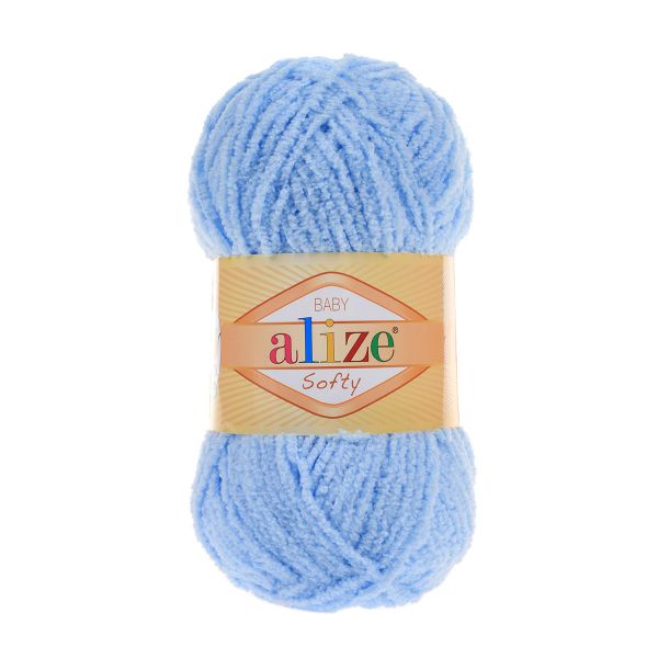 Пряжа Alize (Ализе) Softy / уп.5 мот. по 50 г, 115м, 040 голубой A