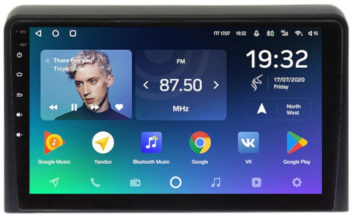 Магнитола для Hyundai Sonata 2017-2019 (LF) - Teyes CC2 PLUS монитор 9" QLED, Android 10, Быстрая, SIM-слот