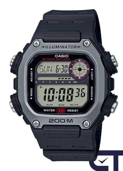 Casio DW-291H-1A — мужские спортивные часы с водонепроницаемостью 20 Бар