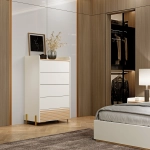 Комод на ножках NOA 2062 Neutro/Lacado Branco IDC Mobiliario
