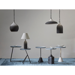 Столик кофейный sustainable collection, D37,7 см, серый/черный