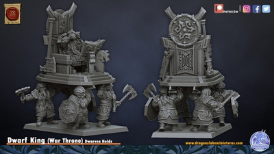 Dwarf King on Throne