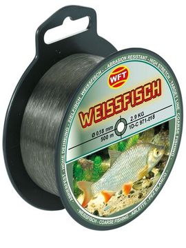 Леска монофильная WFT Zielfisch WEISSFISCH (МИРНАЯ РЫБА) 500 м, 0,18 мм