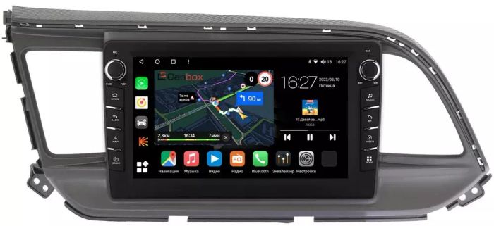 Магнитола для Hyundai Elantra 2019-2020 - Canbox 9207 Android 10, Быстрая, CarPlay, 4G SIM-слот