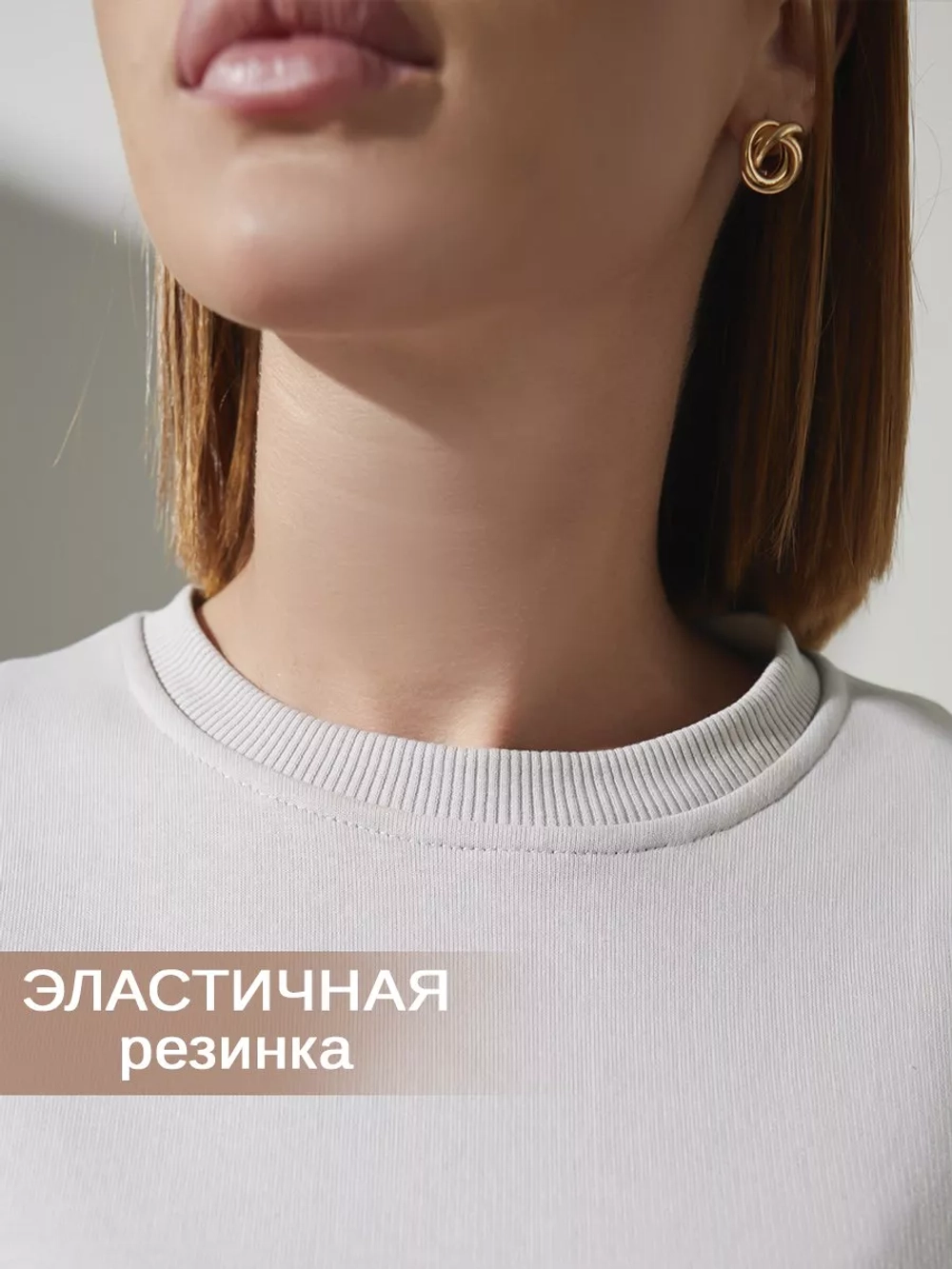 Свитшот оверсайз теплый