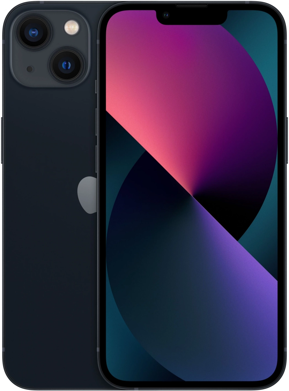 Смартфон Apple A2633 iPhone 13 128Gb 4Gb темная ночь моноблок 3G 4G 1Sim 6.1" 1170x2532 iOS 15 12Mpix 802.11 a/b/g/n/ac/ax NFC GPS GSM900/1800 GSM1900 Protect