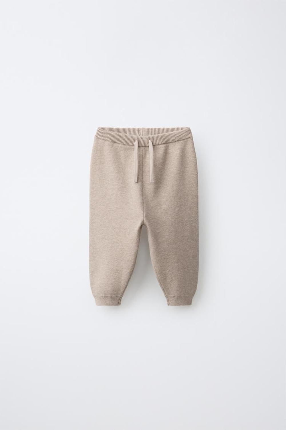 ZARA ТРИКОТАЖНЫЕ БРЮКИ-ДЖОГГЕРЫ, РЫЖЕВАТО-КОРИЧНЕВЫЙ