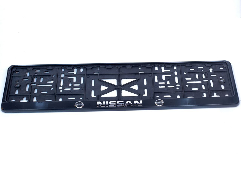 Рамка под номерной знак Nissan 90020 Тольятти (серебро/золото, книжка)