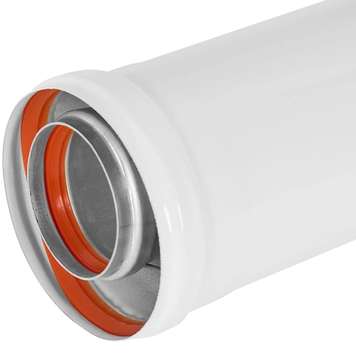 RCA-6010-000250 ROMMER Удлинитель дымохода традиционный коаксиальный D60(п-м)/100(м-п), L250