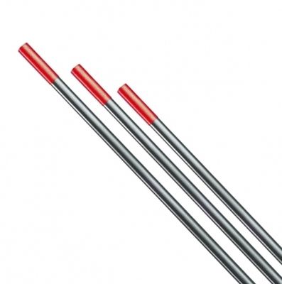 Катод металлический ВТЗ-20 d=2,4 (L=175mm), красный (Электрод вольфрамовый)