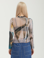 Женский Лонгслив Mesh Hi-neck