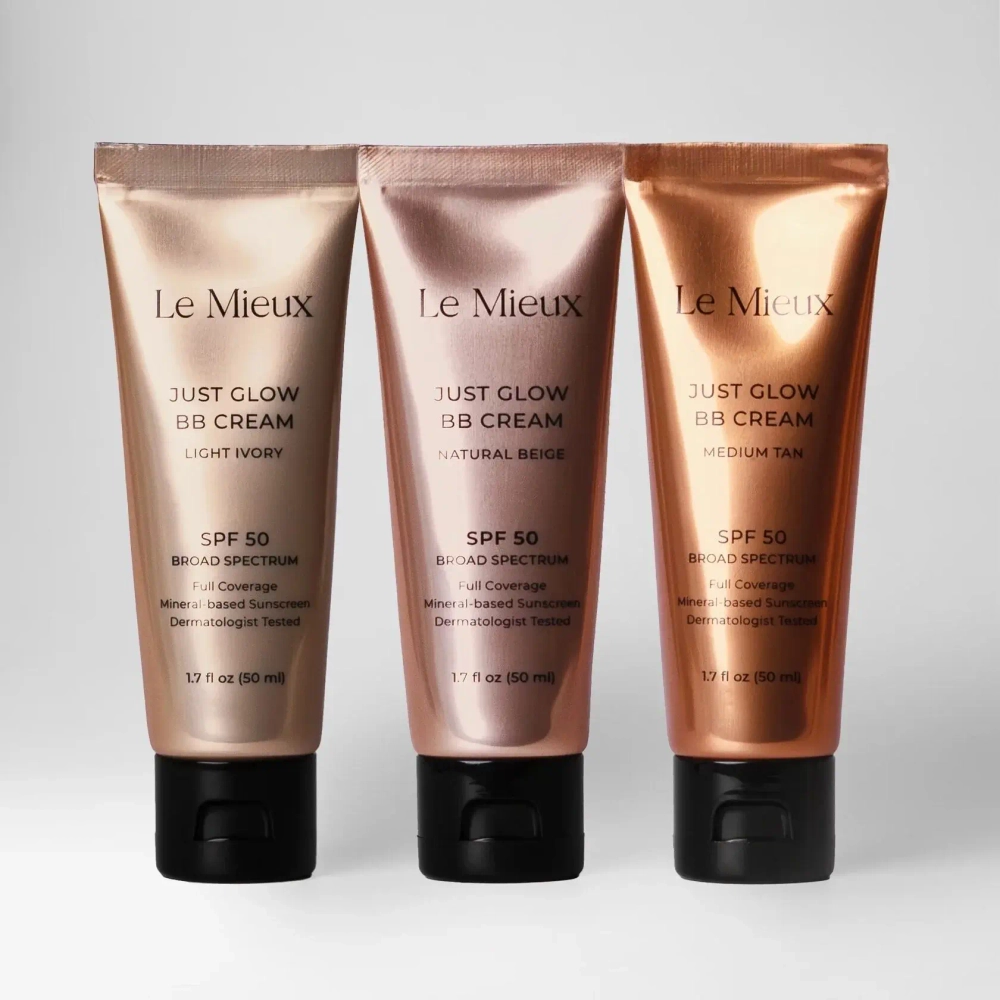 BB Крем для лица оттенка слоновой кости SPF50 | Le Mieux Just Glow BB Cream Light Ivory, 50 мл