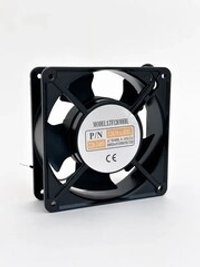 Вентилятор осевой компактный LTF12038A2HBL 220В 120х120х38 мм, уровень шума 45 Дб, 0.14А, мощность 26 Вт, производительность 153 м3/час, скорость вращения 2700 оборотов в минуту