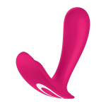 Розовый вибромассажер для ношения Satisfyer Top Secret