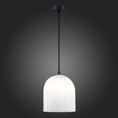 SL1302.403.01 Светильник подвесной ST-Luce Черный/Белый E27 LED 1*7W