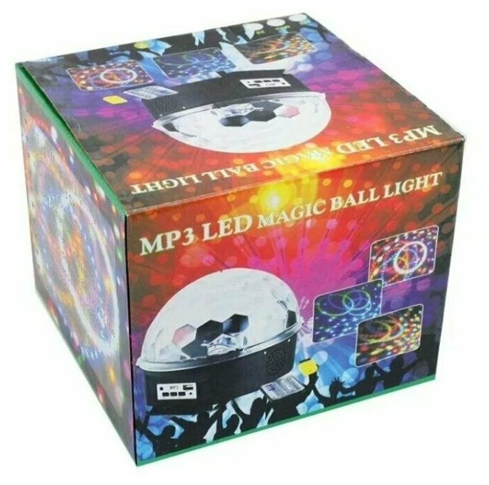 Светодиодный диско- шар MP3 Led Magic Ball Light с пультом управления, bluetooth