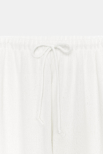 БРЮКИ WIDE LEG ИЗ ТКАНИ В ДЕРЕВЕНСКОМ СТИЛЕ — ZARA