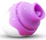 Фиолетово-белый клиторальный стимулятор Sex Massager (Цвет: фиолетовый с белым)
