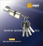 Цилиндровый механизм MSM CW60  ключ/вертушка  Арт.12777