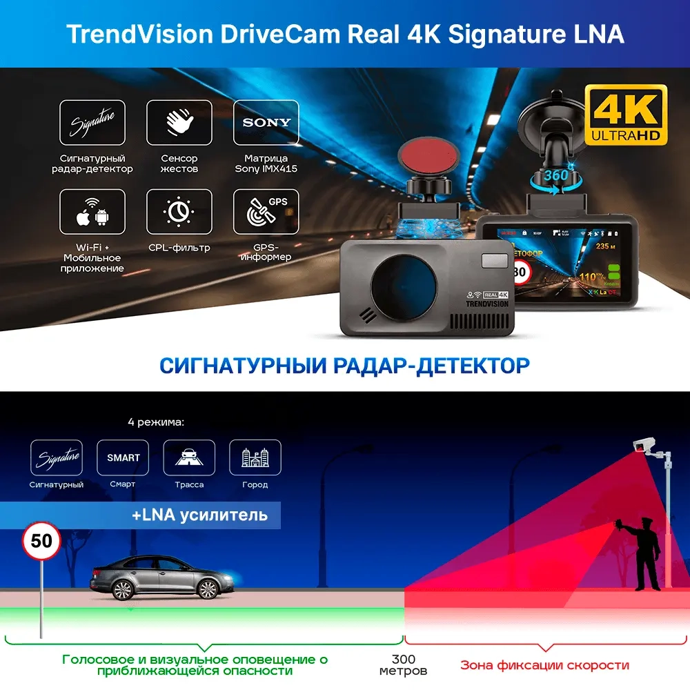 TrendVision DriveCam Real 4K Signature LNA