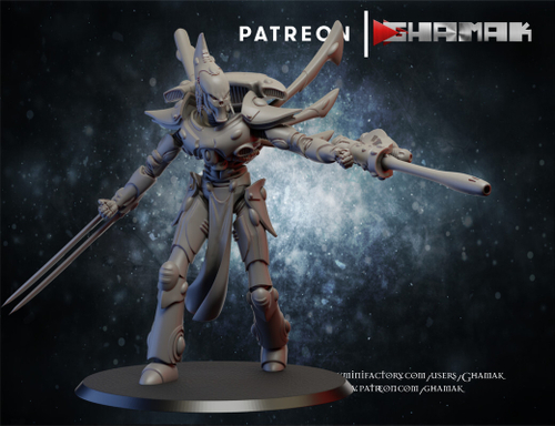 Aeldari Craftworlds Wraithguard Призрачный Страж №5 миниатюра для dnd, днд, pathfinder, фентези, Настольная игра, НРИ, Варгейм, РПГ