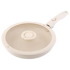 Сковорода с крышкой и съемной ручкой smart ceramic, D26 см
