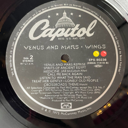 Винтажная виниловая пластинка LP Paul McCartney Wings Venus And Mars (Japan 1975) (Obi, Poster)