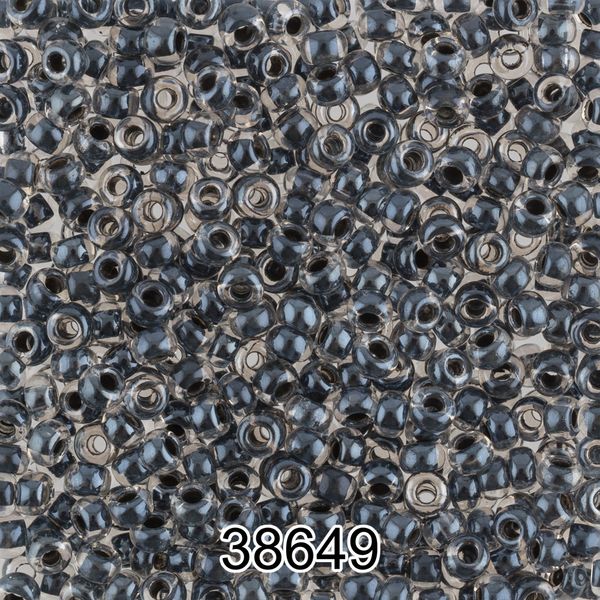 Бисер Preciosa 10/0 (2.3 мм), 500 г, 38649 (Ф428) т.серый