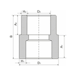 Муфта переходная 32/20 нар/вн EVER® БЕЛЫЙ (Россия)