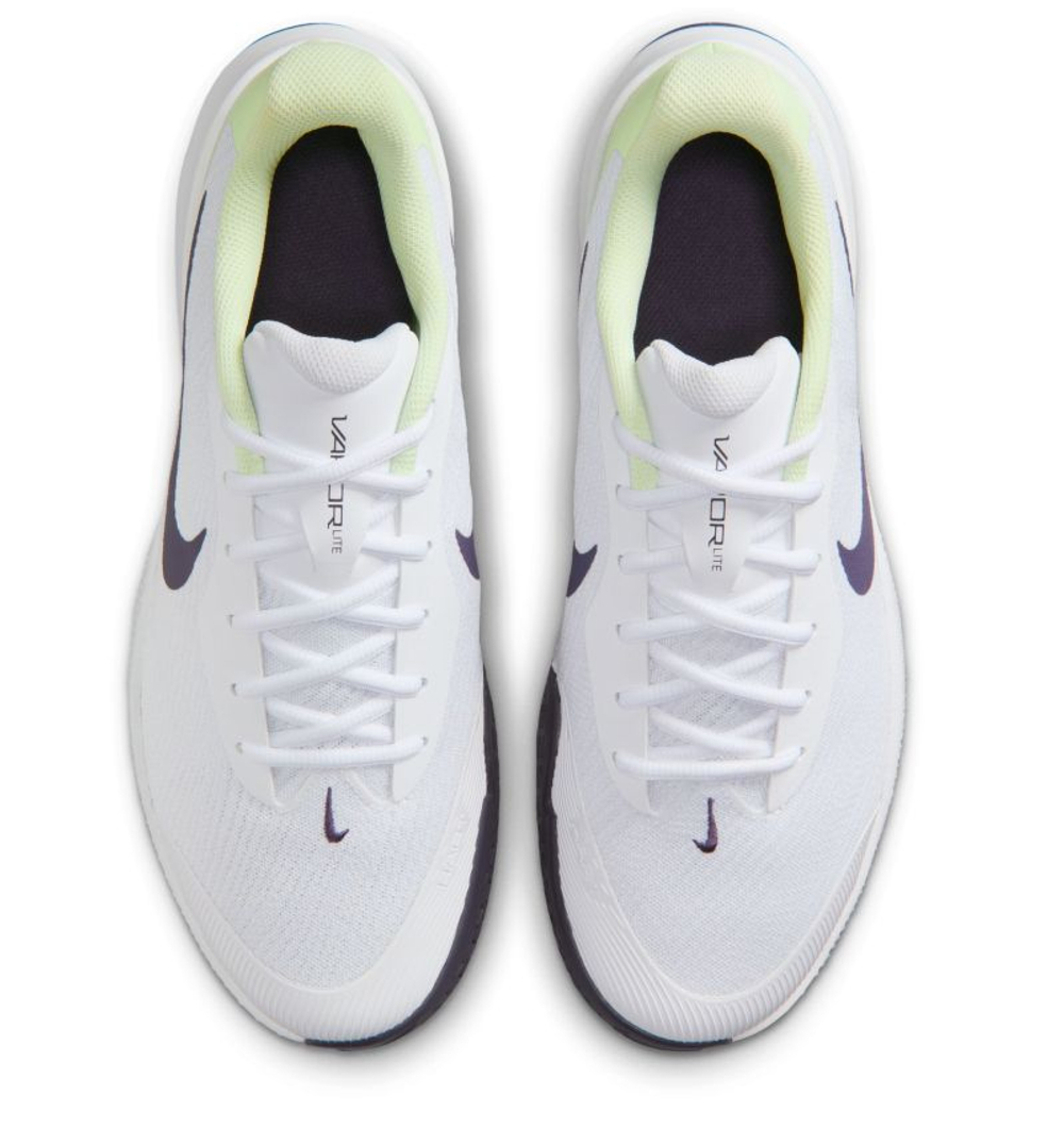 Мужские кроссовки теннисные Nike Vapor Lite 3 - white/dark raisin/volt tint
