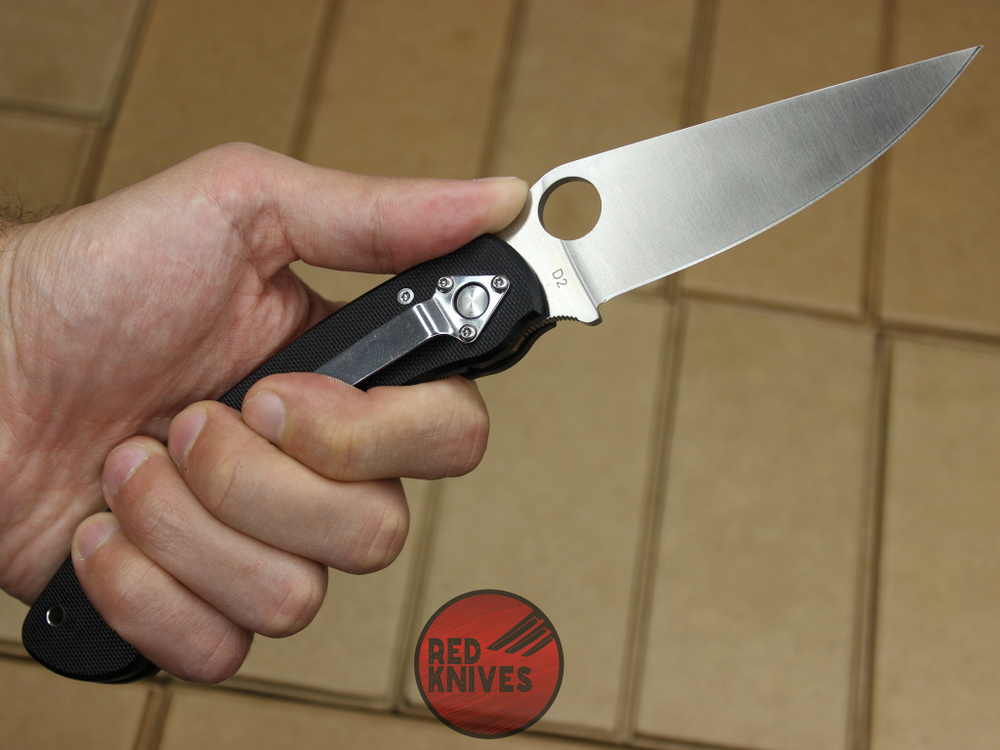 Складной нож Steelclaw Боец-3 (Реплика Spyderco Military) , черная рукоять